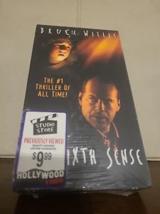The Sixth Sense (VHS, 2003) Preowned Hollywood Video Sealed VHS Bruce Willis - Picture 1 of 4