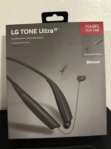 OPEN-BOX LG HBS-830 TONE Ultra Bluetooth Wireless Stereo Headset Black GENUINE - Picture 1 of 5