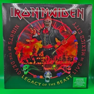 Iron Maiden Nights of the Deal Live in Mexico City 3 Colour Vinyl 3 LP Sealed - Picture 1 of 3