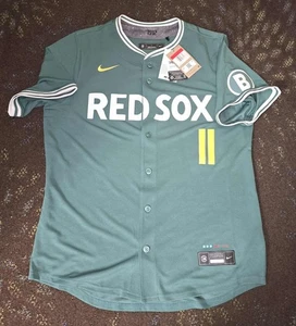 Camiseta deportiva Nike City Connect verde Monster L Rafael Devers Boston Red Sox 2025 nueva con etiquetas - Imagen 1 de 5