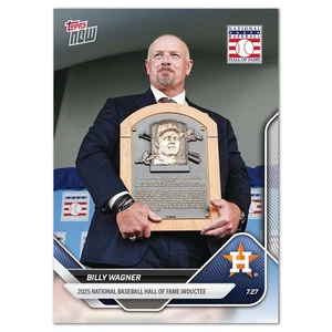 Billy Wagner Inducted Hall Of Fame 2025 MLB Topps NOW Card 475 Presale - Picture 1 of 2