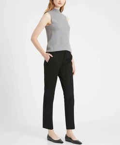 Banana Republic Ryan Slim Straight-Fit Washable Bi-Stretch Pant, Black Womens 6 - Picture 1 of 9