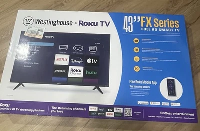 Westinghouse 43" 1080p Full HD Smart Roku TV WR43FX2210 - Image 1 of 4