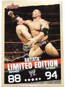 WWE BATISTA 2009 LIMITED EDITION TOPPS SLAM ATTAX EVOLUTION WRESTLING CARD WWF - Picture 1 of 2