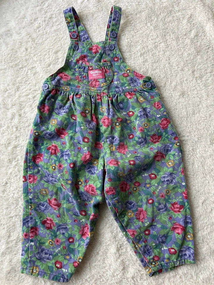 Mameluco Burbuja Floral Oshkosh Vintage Años 90 AOP Retro Niña 3T Foto 1 de 4