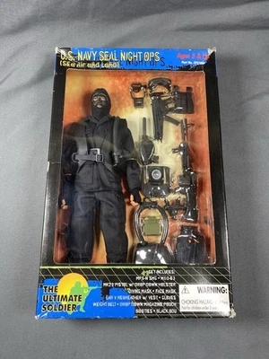 Vintage US Navy Seal Night Ops 12” Action Figure Ultimate Soldier New In Box - Image 1 of 4
