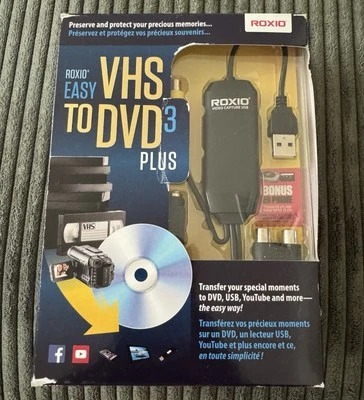 Roxio Easy VHS to DVD 3 Plus Converter (251000CS) Brand New / Sealed  - Image 1 of 4