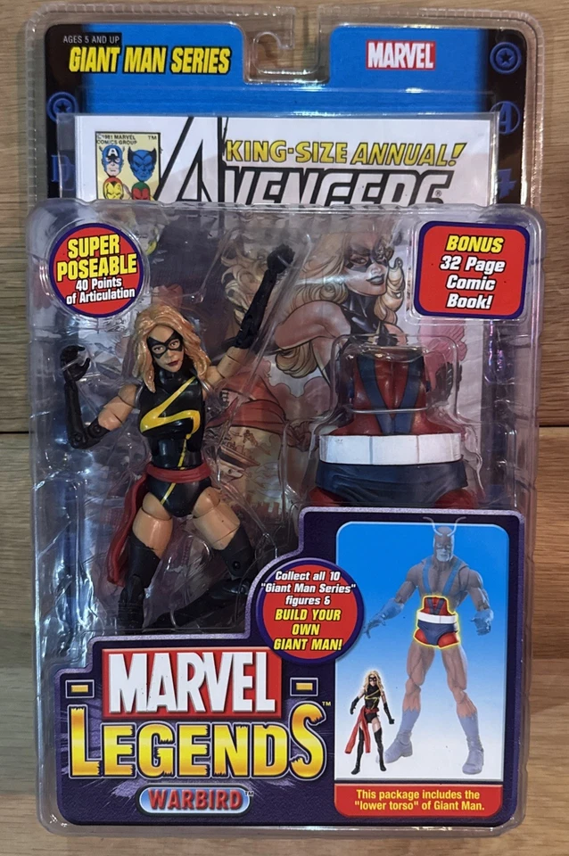 Série exclusiva Marvel Legends Warbird com série Giant Man BAF nova em folha lacrada - Imagem 1 de 2