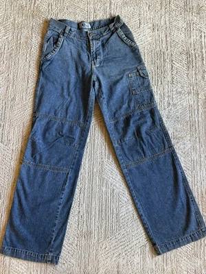 AZ Jeans Co Women’s Carpenter Jeans Size 5 Blue Denim Utility Pockets Y2K 90s - Image 1 of 4