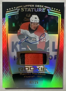 Parche automático rojo RPA FLYERS MATVEI MICHKOV/25 CUBIERTA SUPERIOR ESTATURA NOVATO 2024-25 - Imagen 1 de 12