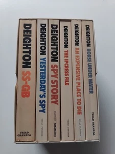 Best Of Len Deighton Box Set 6x Paperback Spy Thrillers Vintage Ipcress File - Picture 1 of 10