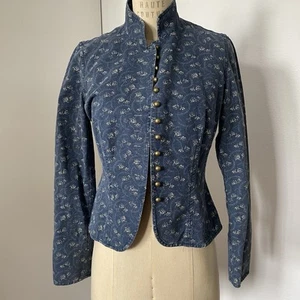 Lauren Ralph Lauren Petite Prairie Jacket Printed Princess Seams PP - Picture 1 of 9