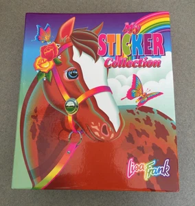 Carpeta de 3 anillos vintage años 90 Lisa Frank My Sticker Collection Rainbow Chaser - Imagen 1 de 10