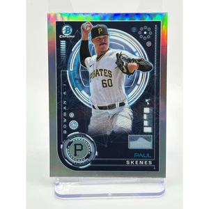 2024 Bowman Chrome Paul Skenes Bowman AI Refractor Insert RC #BAI-15 Pirates - Picture 1 of 2