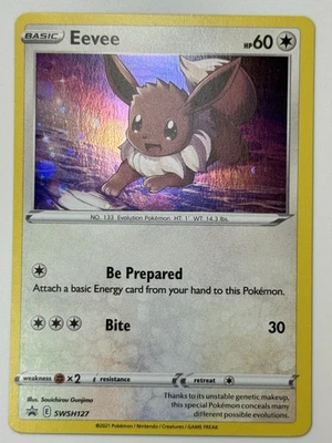 Eevee SWSH127 SWSH: Sword & Shield Promo Cards Holo LP - Image 1 of 2