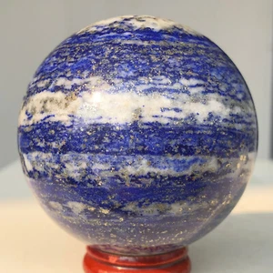 374g Natural Lapis lazuli Quartz Crystal Sphere Mineral Specimen Healing R18 - Picture 1 of 17