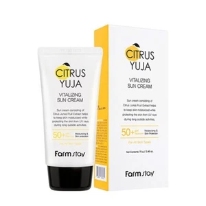 [Farmstay] Citrus YUJA Vitalizing Sun Cream SPF50+ PA++++ 70g / Korean Cosmetics - Bild 1 von 6