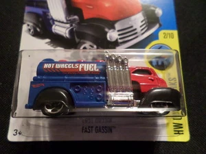 HW HOT WHEELS 2016 HW CITY WORKS #2/10 FAST GASSIN' HOTWHEELS RED/BLUE VHTF - Picture 1 of 1