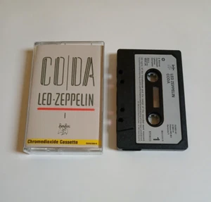 LED ZEPPELIN CODA CASSETTE TAPE 1982 PAPER LABEL WARNER SWAN SONG - Picture 1 of 1