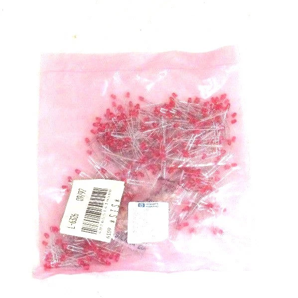 HP (Lot of 500) HP HLMP-1321 C7 11P 3MM Red LED Lights 71-1 - Image 1 of 2