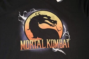 Mortal Kombat 100 % Cotton, short sleeve T-Shirt Black, Size XL, Logo on Front - Picture 1 of 8