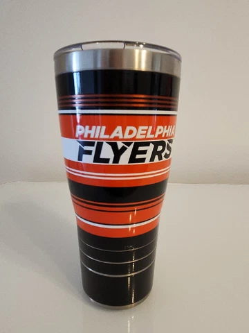 Tervis NHL Philadelphia Flyers 30 oz Stainless Steel Travel Mug w/ Lid FREE SHIP Cover