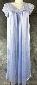 Shadow Line Women's Lilac Nylon Full Length Semi Sheer Nightgown sz 3X (15150) - Picture 1 of 6