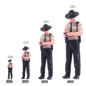 Policía pintado escena masculina accesorios miniaturas figuras exhibición para coche modelo juguete - Imagen 1 de 10