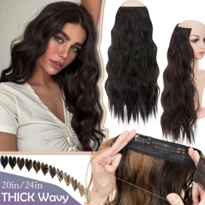 CLERANCE Clip In Half Head 100% As Human Hair Extension Thick One Piece Balayage - Image 1 of 4