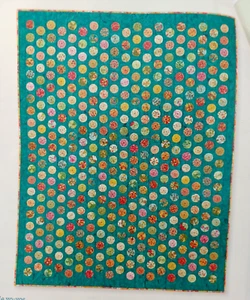BEGINNER/EASY Yo-Yo Rows Quilt Pattern from Magazine Great Take-Along Project - Picture 1 of 3