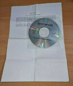 GARY MOORE If I loved another woman RARE SPANISH PROMO CD SINGLE + PRESS INSERT - Picture 1 of 2