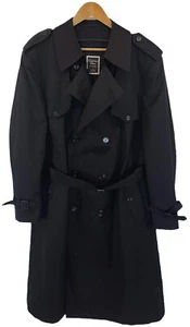 Abrigo de gabardina Christian Dior Monsieur para hombre 44 negro clásico con cremallera delineador de lana - Imagen 1 de 12