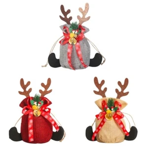 Pack of 3pcs Christmas Apples Bags Packaging Pouch Party Favor for New Year - Picture 1 of 8