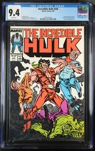 El Increíble Hulk 330 (1987 Marvel) CGC 9,4 primer arte de Todd McFarlane en el título - Imagen 1 de 2