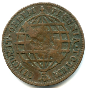 SELTEN, Portugal 10 Könige Gegenmarke auf einem 5 Reis 1786 (1809) Lissabon Nr. 3975 - Bild 1 von 2