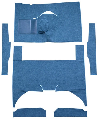 1960-65 Ford Falcon 4 DR Sedan 6 cilindros 4 velocidades assento de banco substituição tapete loop - Imagem 1 de 3