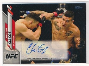 2020 Topps UFC UFC Athlete Auto Christos Giagos #UFCA-CG Auto