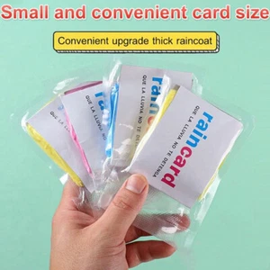 2/5pcs Portable Raincoat Women Men Outdoor Rainwear Disposable Rain Co-SV - Picture 1 of 13