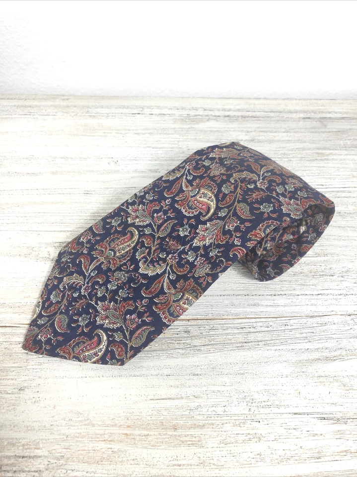 Banana Republic Safari & Travel Clothing Co. Corbata Corbata Floral Algodón Vintage 54” Foto 1 de 4