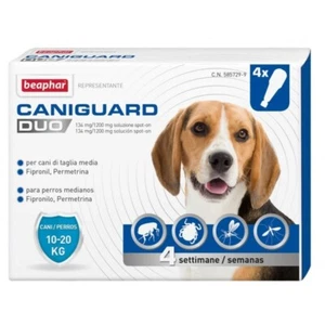 Beaphar Caniguard Duo Trattamento Antiparassitario 4 Pipette per Cani 10 - 20 Kg - Foto 1 di 2