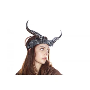 Maleficent Horns Headband Halloween Costume Masquerade Accessory [Silver] - Picture 1 of 4