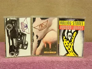 AEROSMITH & STONES 3 GEBRAUCHTE KASSETTEN ORIGINALAUFNAHME IN OVP - Bild 1 von 8