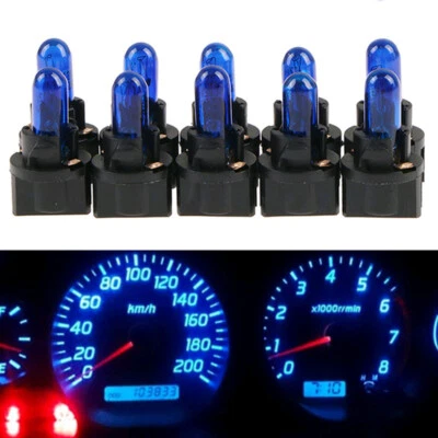 10Pcs T5 SMD LED Car Instrument Gauge Dash Light Bulbs Interior Indicator Lamp - Image 1 of 4