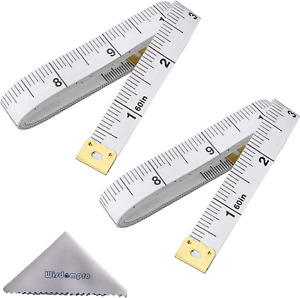 2 Packs 60-Inch(150Cm) Soft Tape Measure for Sewing Tailor Cloth, Body Measure