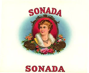 CIGAR BOX LABEL "SONADA" - Picture 1 of 2