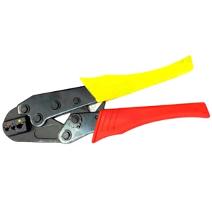 Heavy Duty Electricians Ratchet Crimper Crimping Tool Pliers Crimps Connector - Picture 1 of 1