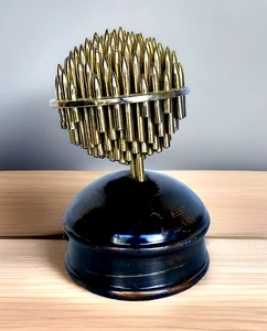 Vintage Eastern Block Cold War Era World/Globe Missile Paper Weight, 4-3/4" Tall - Picture 1 of 10