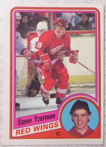STEVE YZERMAN 1984 O-PEE-CHEE #67 ROOKIE RC DETROIT RED WINGS NHL CARD CANADA Y1 - Picture 1 of 2