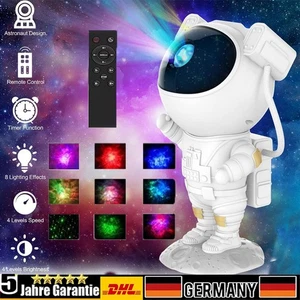 Astronaut Starry Galaxy Projector Night Light Lamp Space Nebula Star W/Remote - Bild 1 von 12