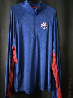 47英尺芝加哥小熊队热身夹克男式XL,蓝色/红色美国职棒大联盟,Cubbies热身礼物 — 第 1/4 张图片